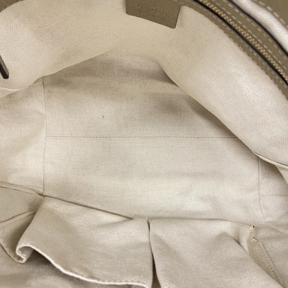 Gucci Bamboo Beige GG Bag Canvas Shoulder - Picture 4 of 9